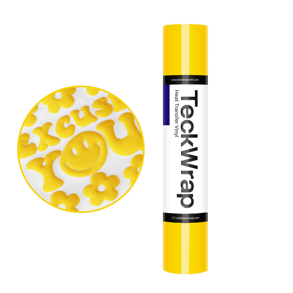 Teckwrap HTV Puff - Yellow