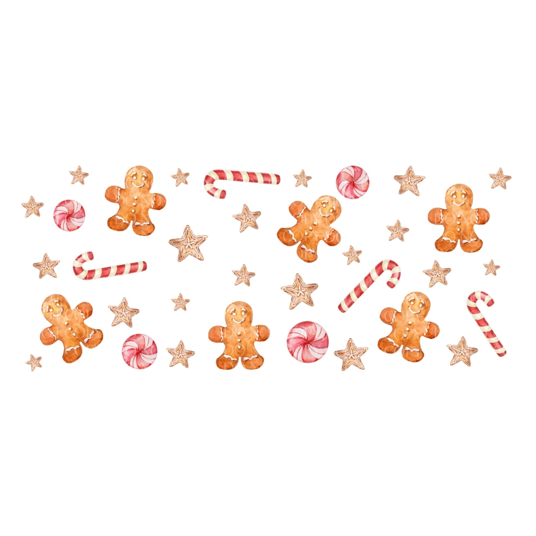 UVDTF - 16oz Gingerbread & Candy Cane