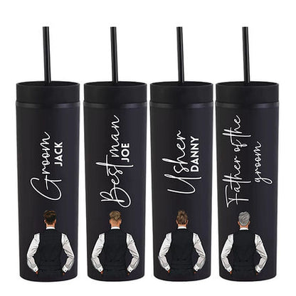 Black Groomsmen Decal