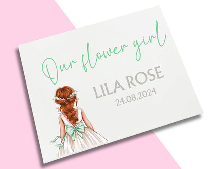 LARGE Mint Bow - Flower Girl Decal