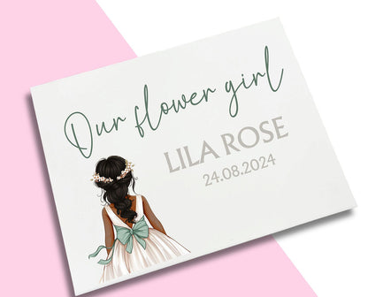 LARGE Sage Bow - Flower Girl Decal