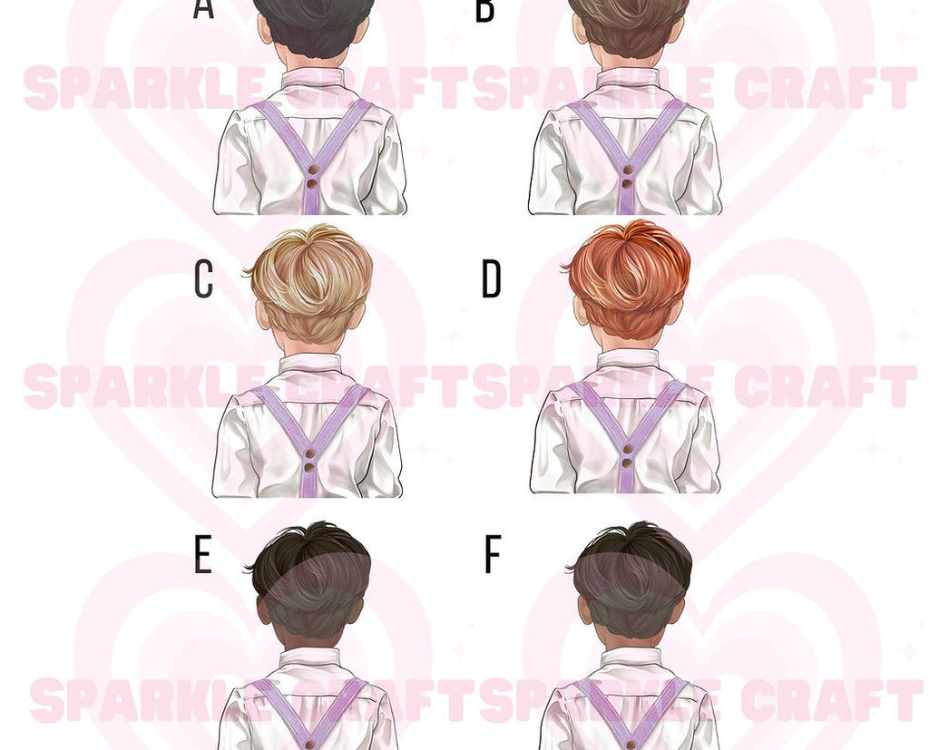 LARGE Lilac Braces - Page Boy Decal