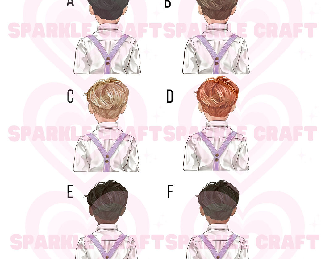LARGE Lilac Braces - Page Boy Decal