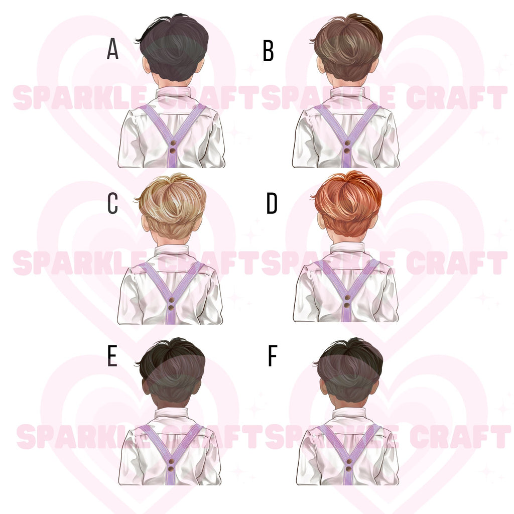 Lilac Braces - Page Boy Decal