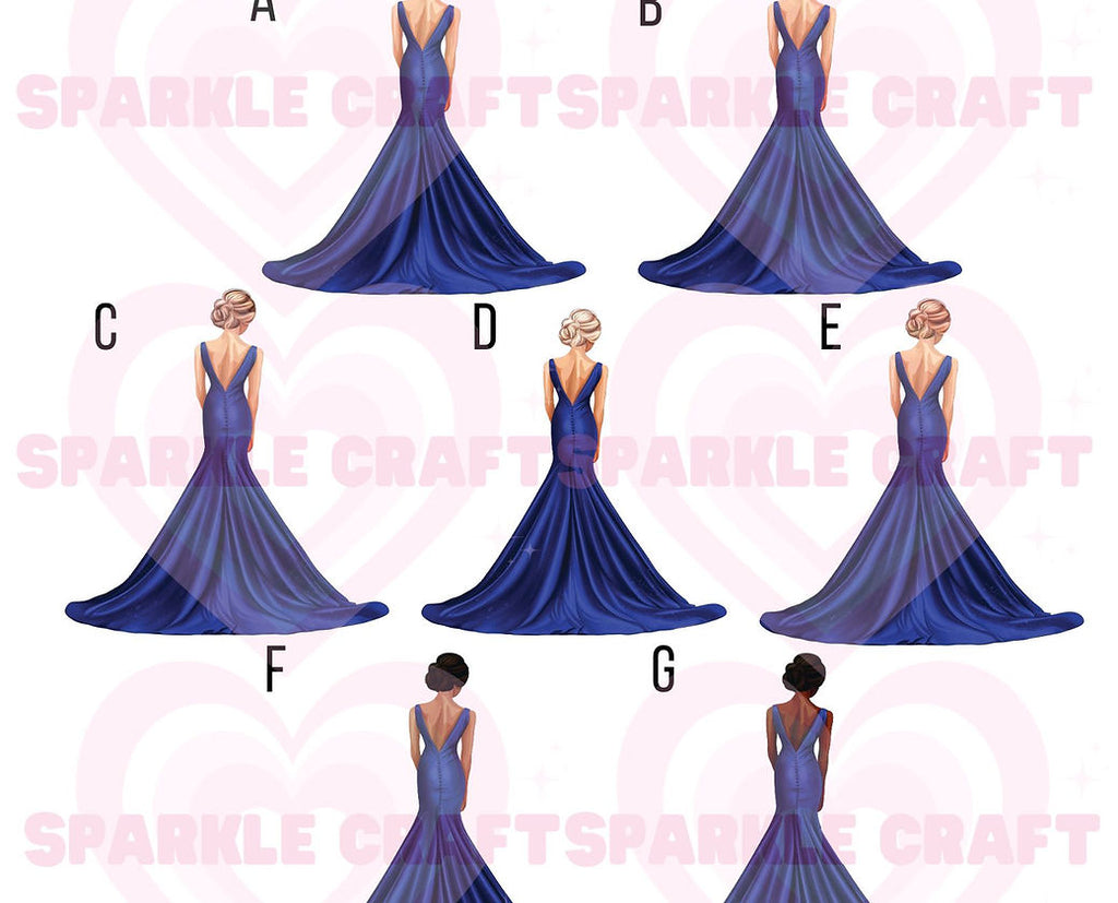 LARGE Prom Decal - Royal Blue