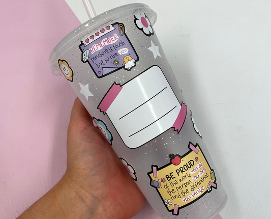 Teacher Notes 24oz Coldcup Wrap