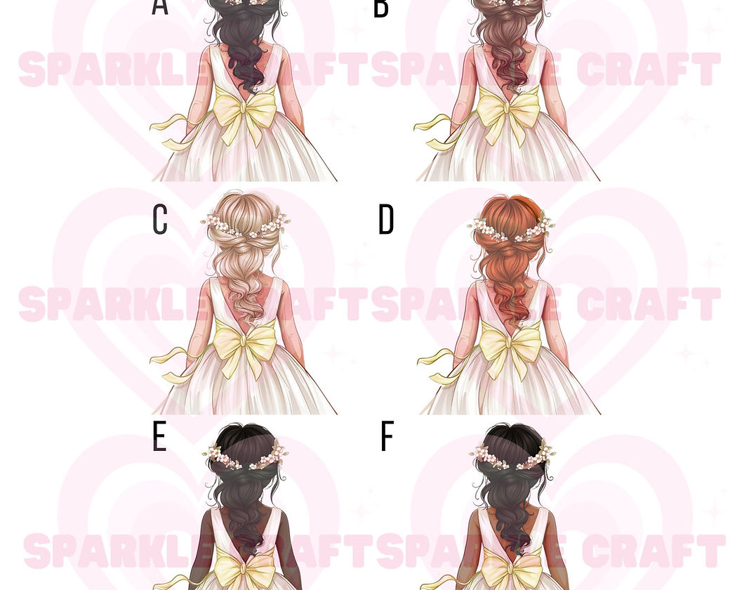 LARGE Yellow Bow - Flower Girl Decal