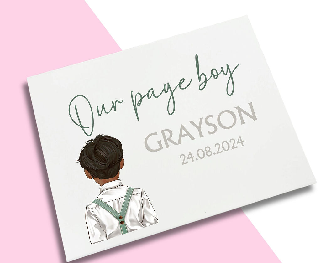 LARGE Sage Braces - Page Boy Decal