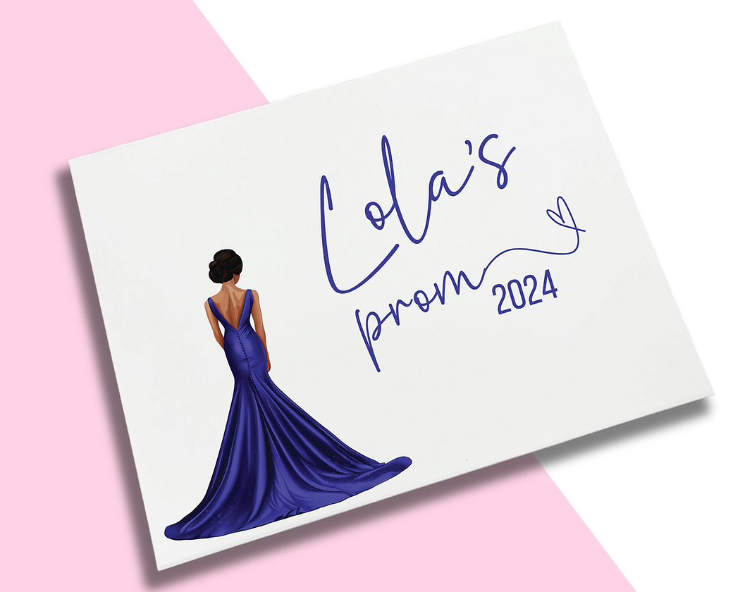 LARGE Prom Decal - Royal Blue