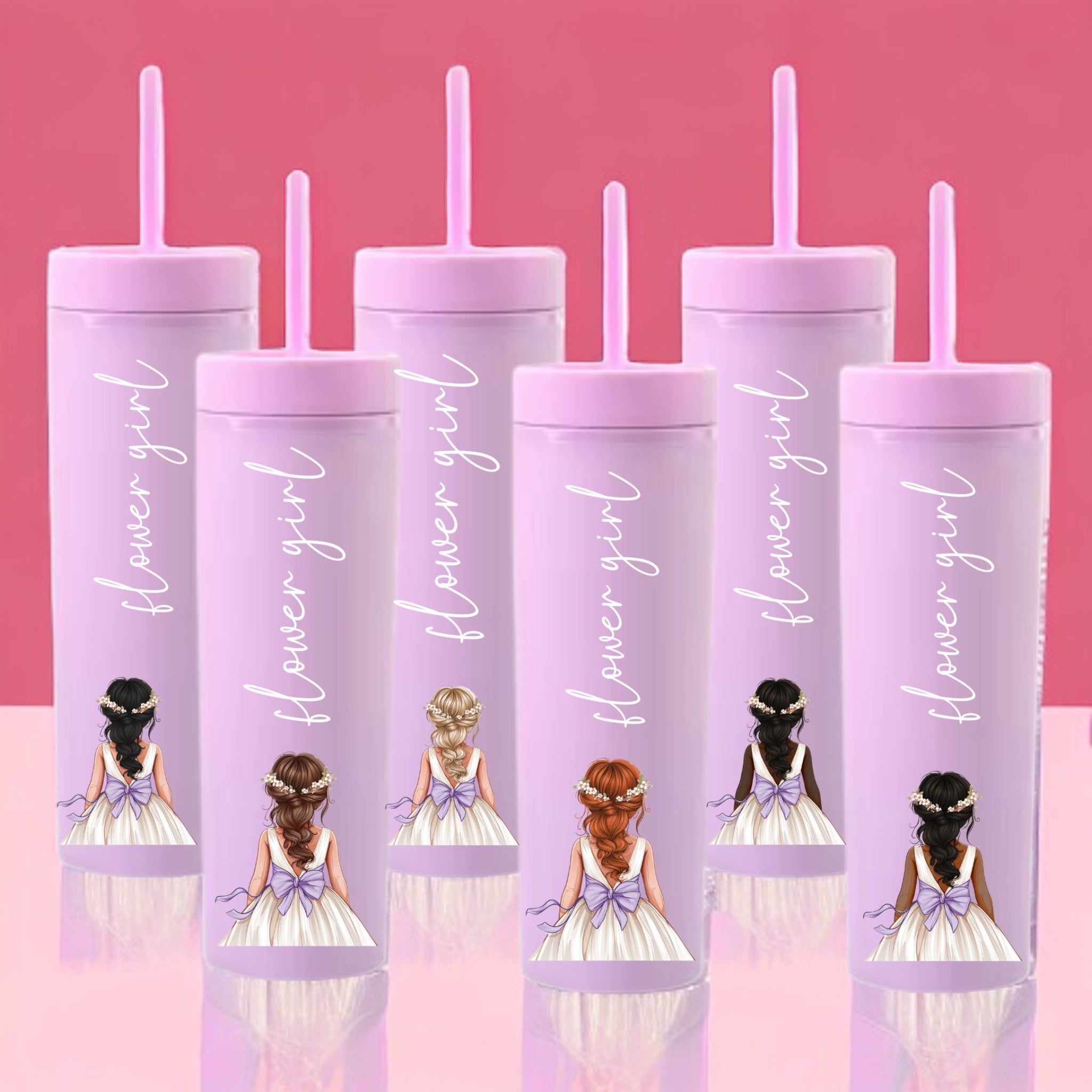Lilac Bow - Flower Girl Decal