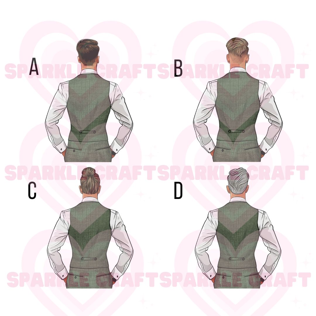 Olive Groomsmen Decal