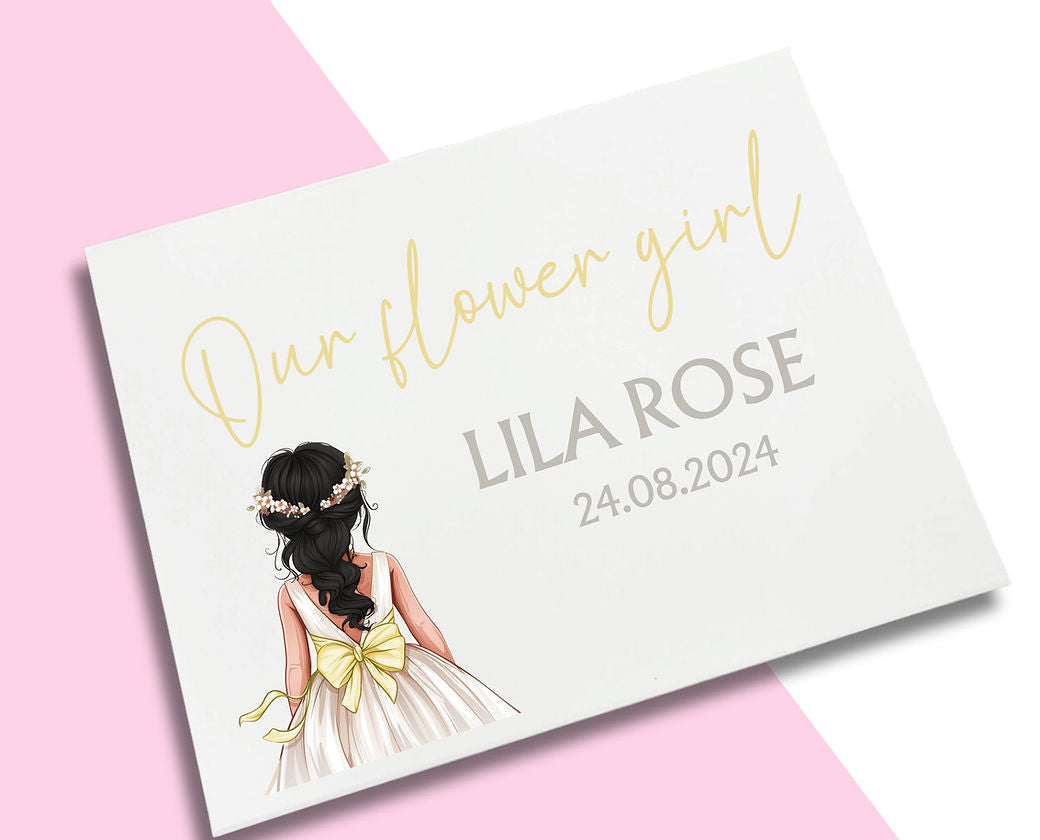 LARGE Yellow Bow - Flower Girl Decal