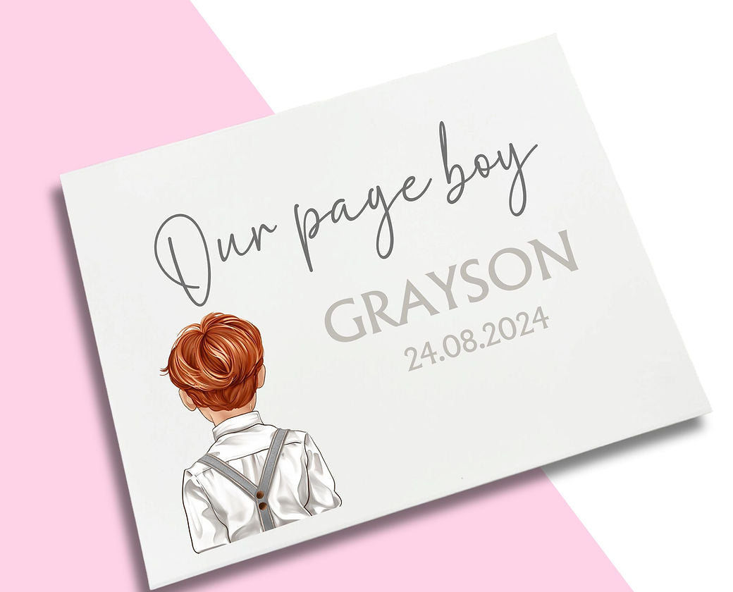 LARGE Silver Braces - Page Boy Decal