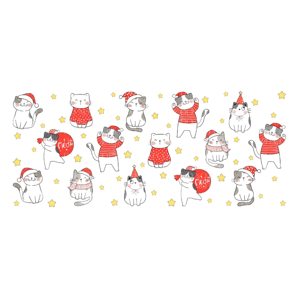 UVDTF - 16oz Christmas Cats