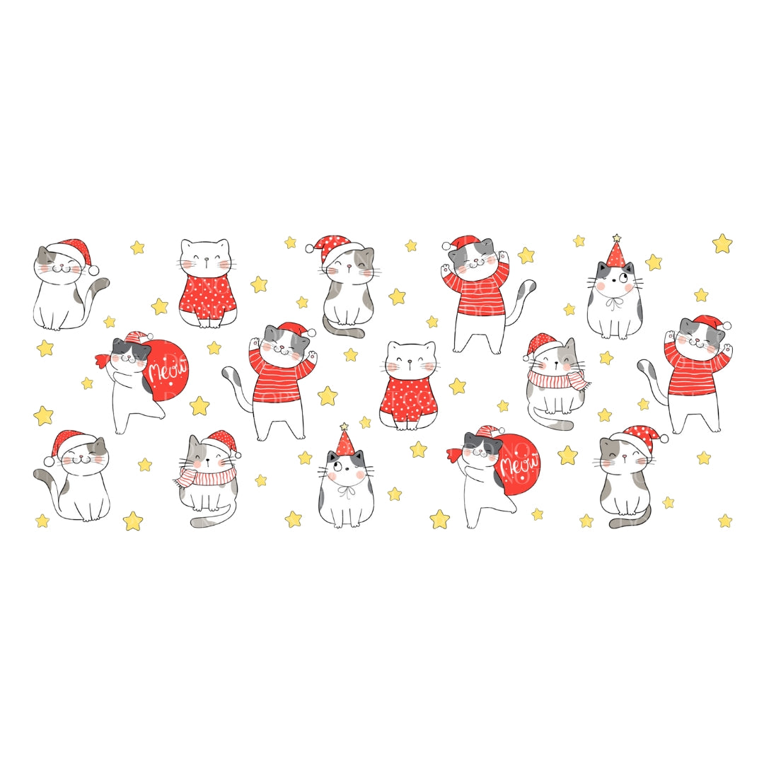 UVDTF - 16oz Christmas Cats