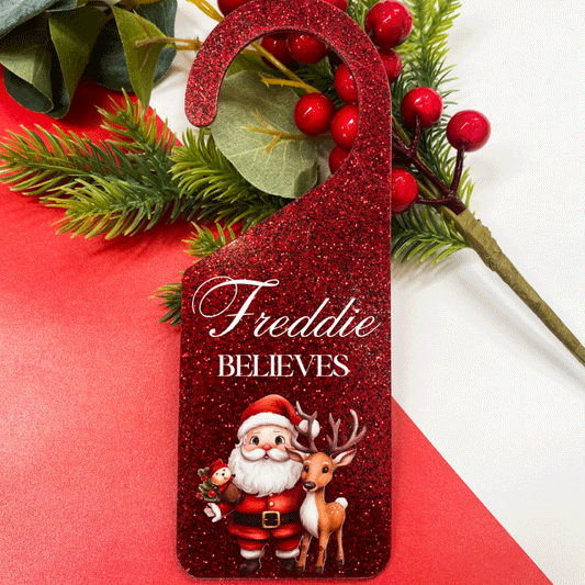 Christmas Decals - Santa & Reindeer (set of 4)