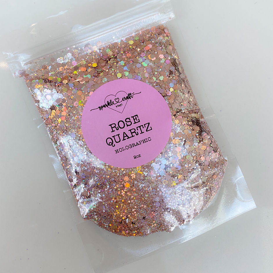 Rose Quartz - Chunky Glitter Mix