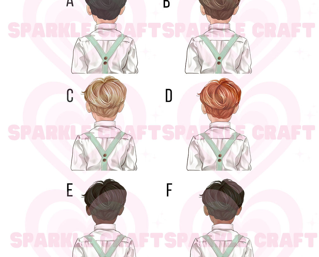 LARGE Mint Braces - Page Boy Decal