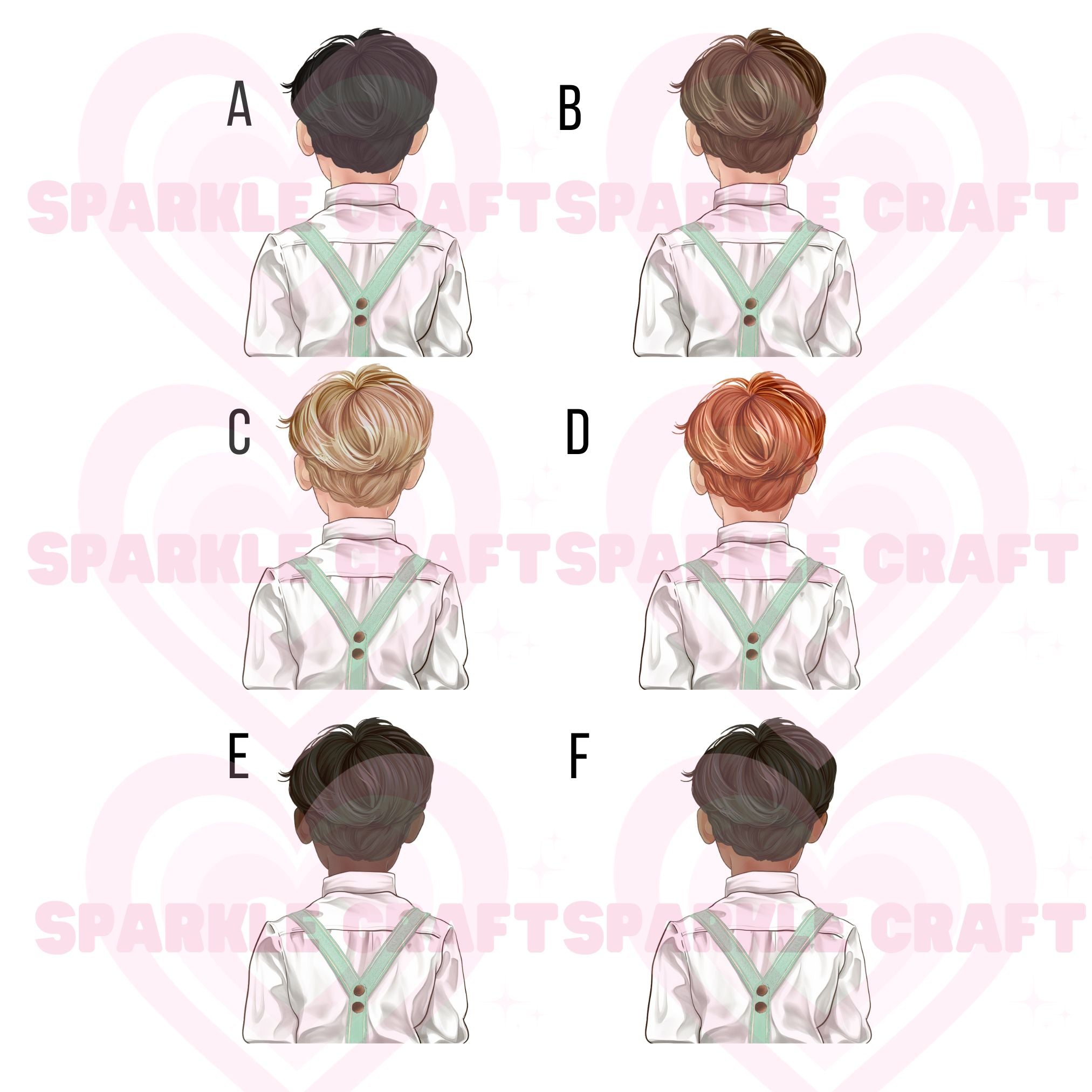 Mint Braces - Page Boy Decal