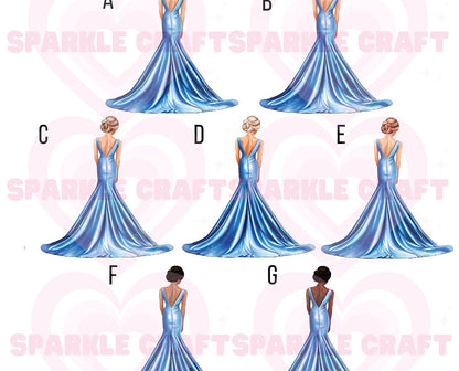 LARGE Prom Decal - Light Blue