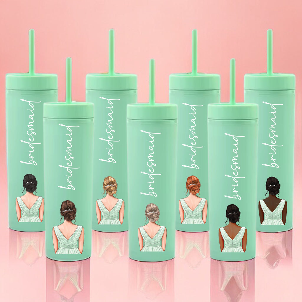 Mint Dress Bridesmaid Decal