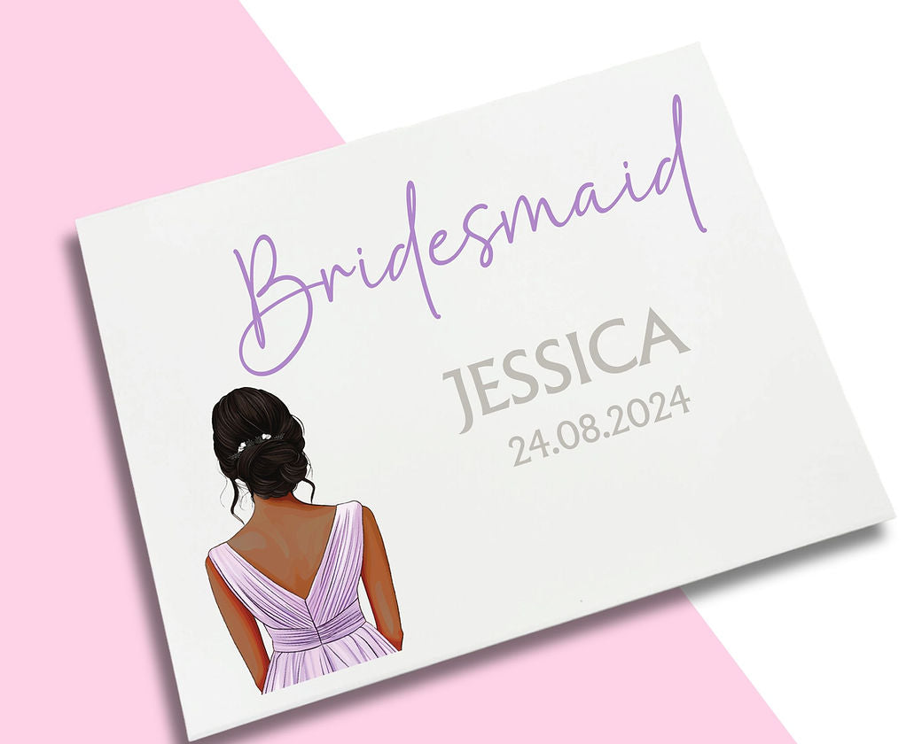 LARGE Lilac Dress Bridesmaid Decal