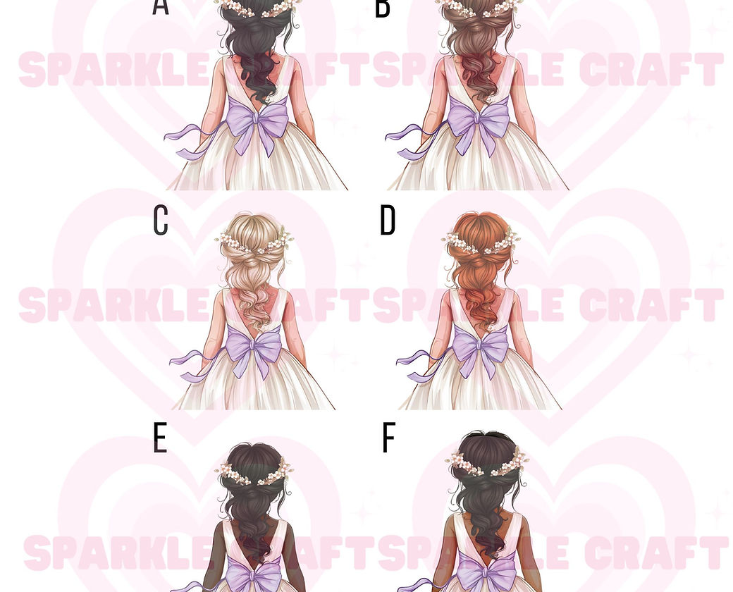 LARGE Lilac Bow - Flower Girl Decal