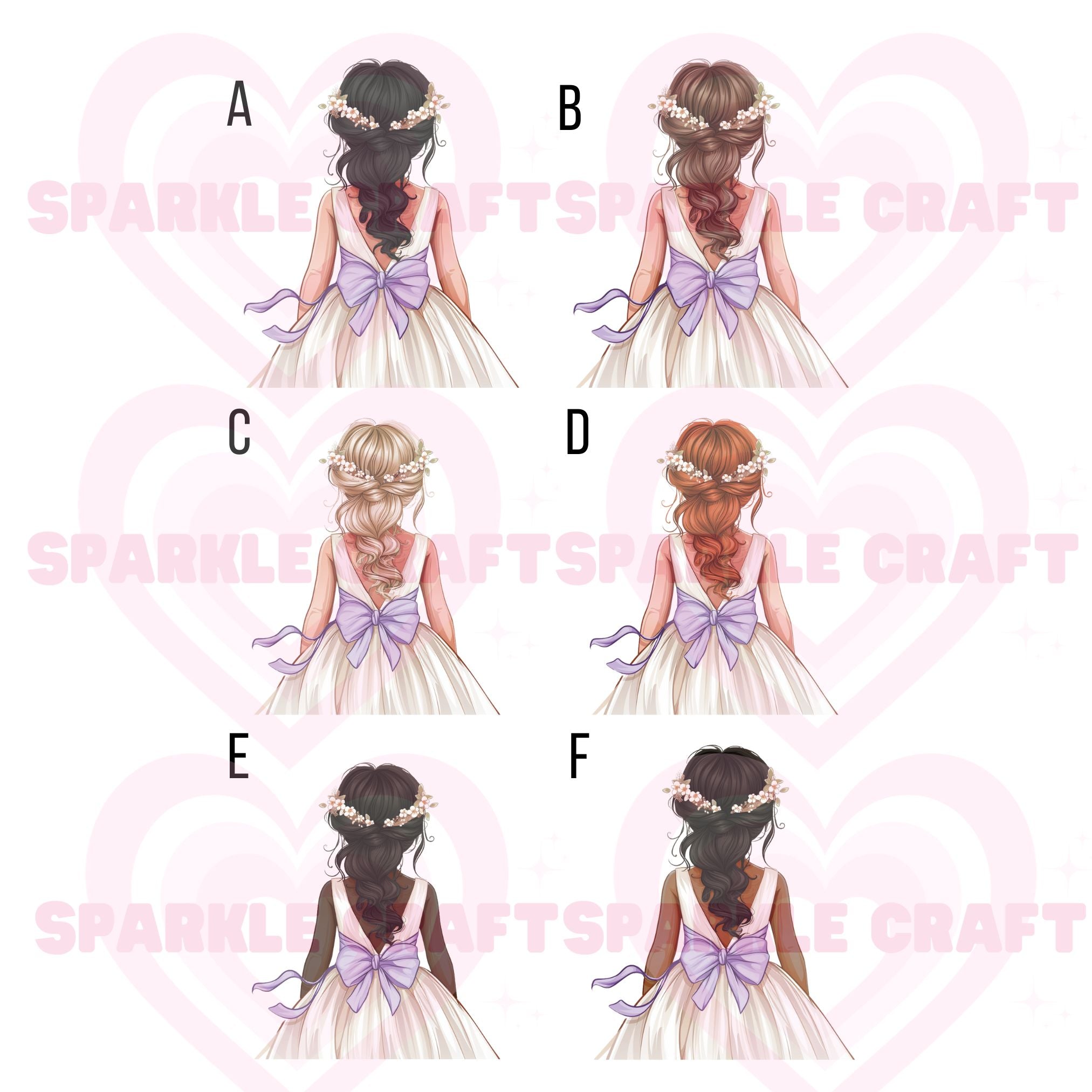Lilac Bow - Flower Girl Decal