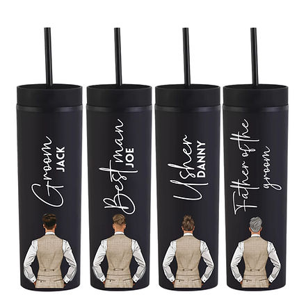 Beige Groomsmen Decal