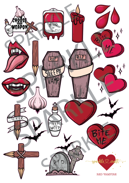 Red Vampire Decal Sheet