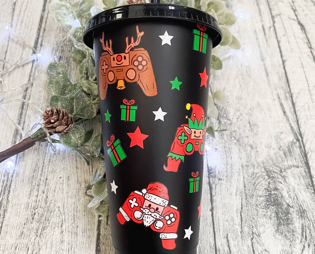 Christmas Gaming Coldcup Wrap