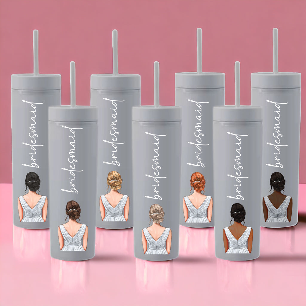 Silver Dress Bridesmaid Decal