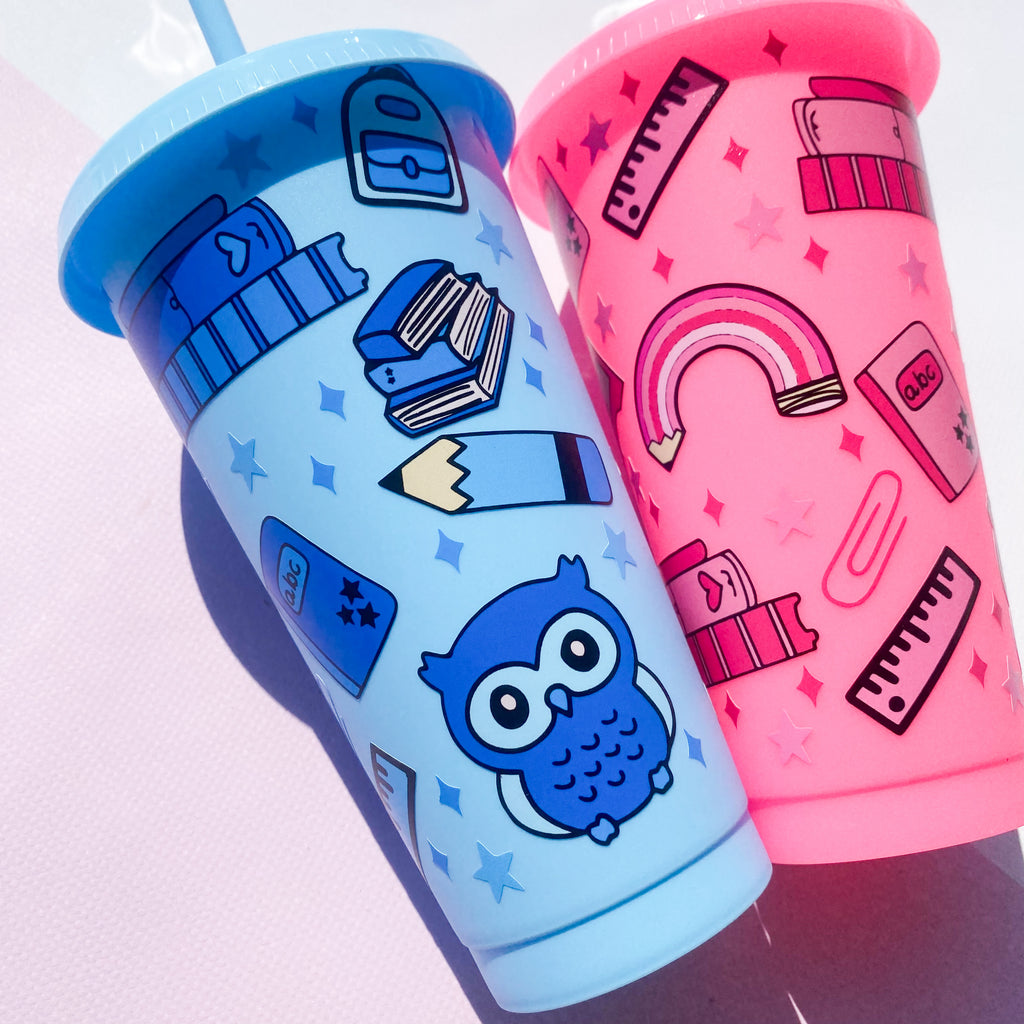 Teacher Owl 24oz Coldcup Wrap