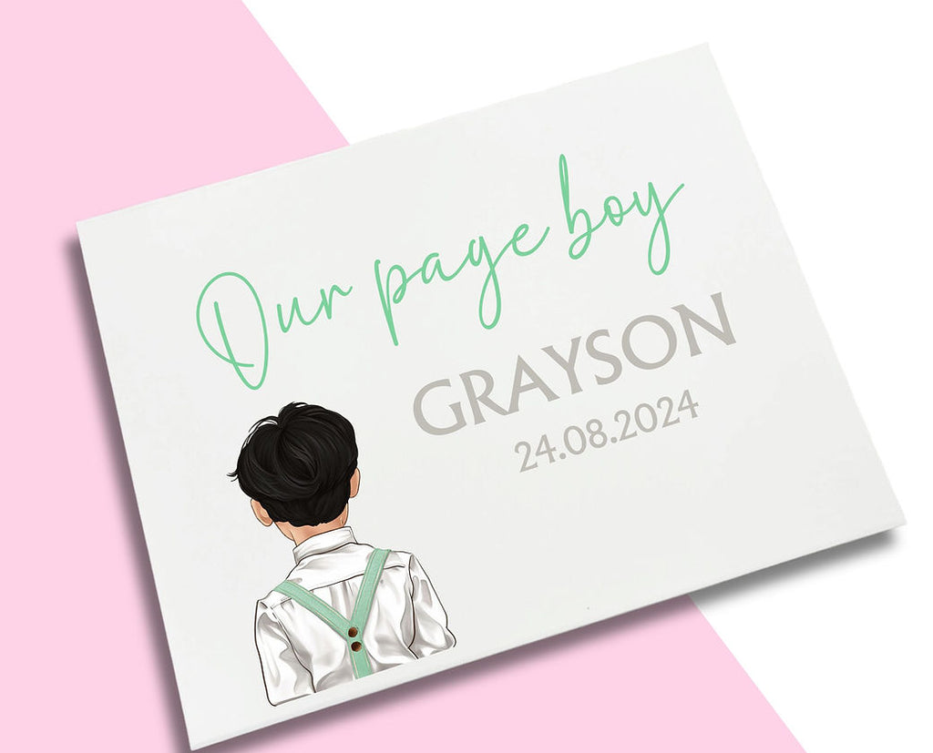 LARGE Mint Braces - Page Boy Decal
