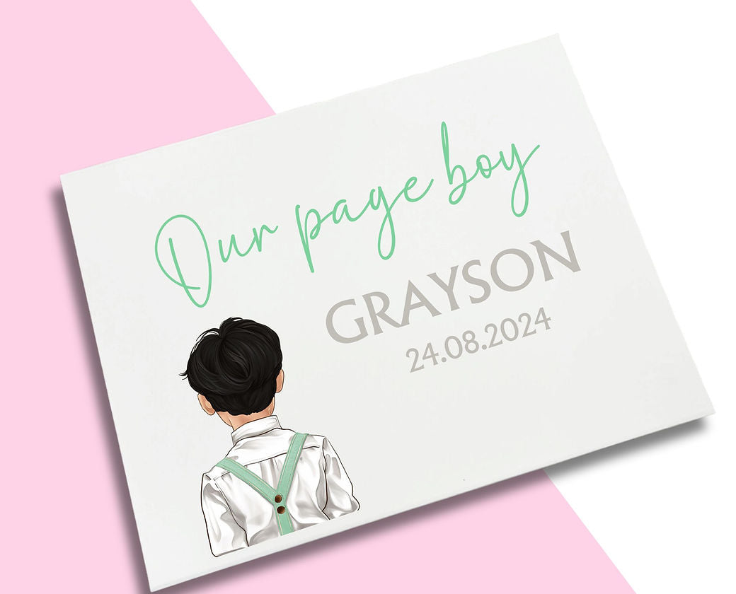 LARGE Mint Braces - Page Boy Decal