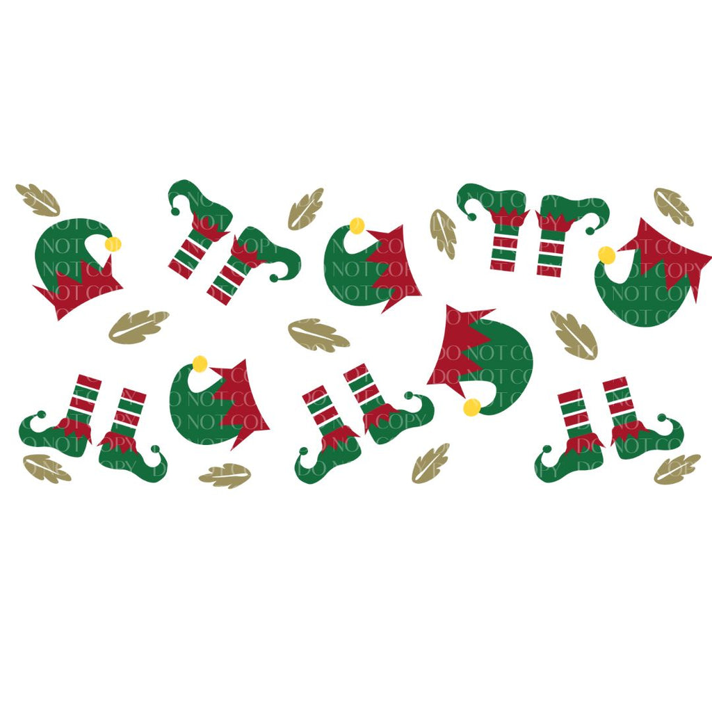 UVDTF - 16oz Elf Hat & Boots