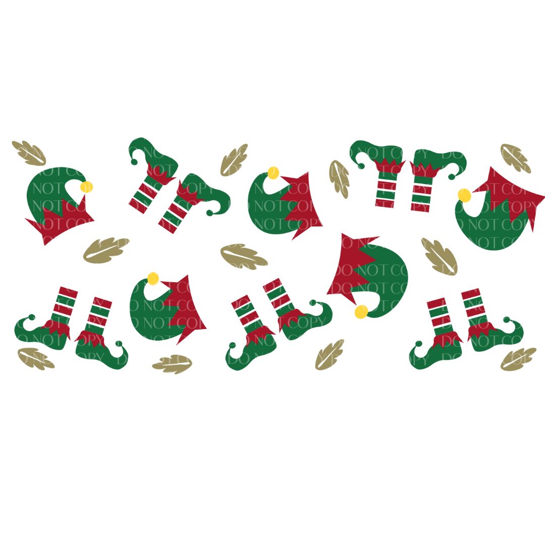 UVDTF - 16oz Elf Hat & Boots