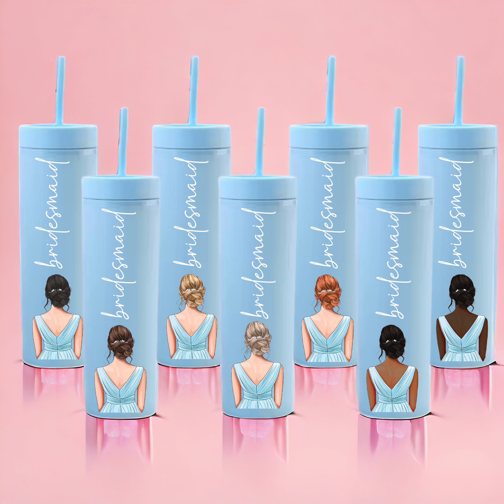 Sky Blue Dress Bridesmaid Decal