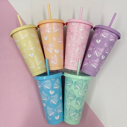 Lilac Bow Coldcup Wrap