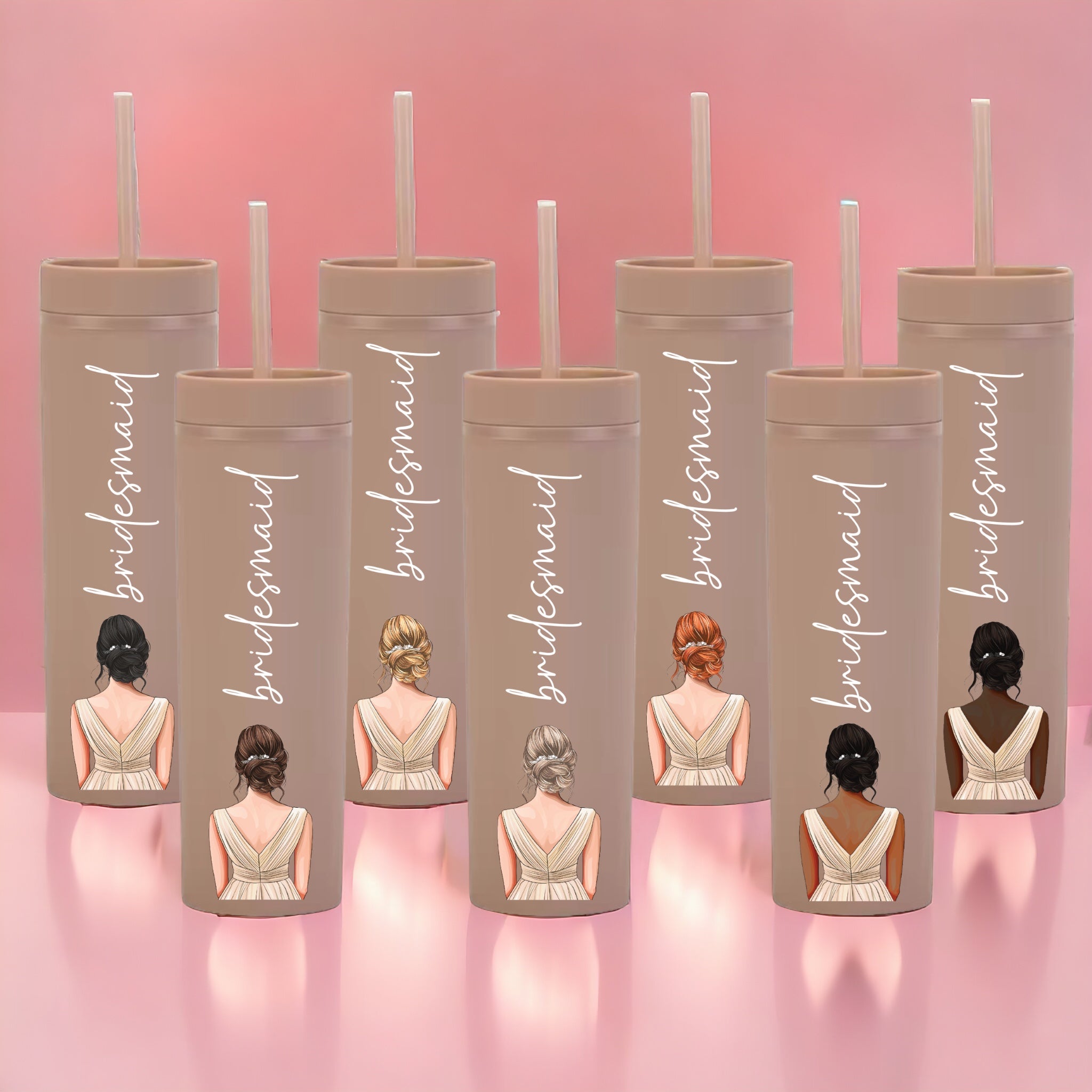 Champagne Dress Bridesmaid Decal
