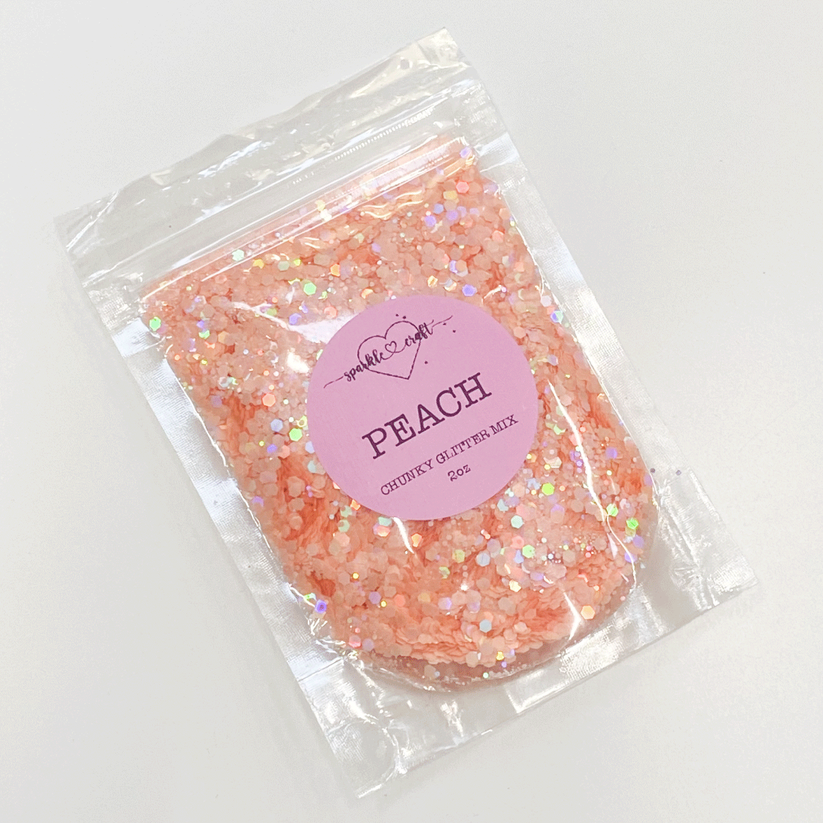 Peach - Chunky Glitter Mix