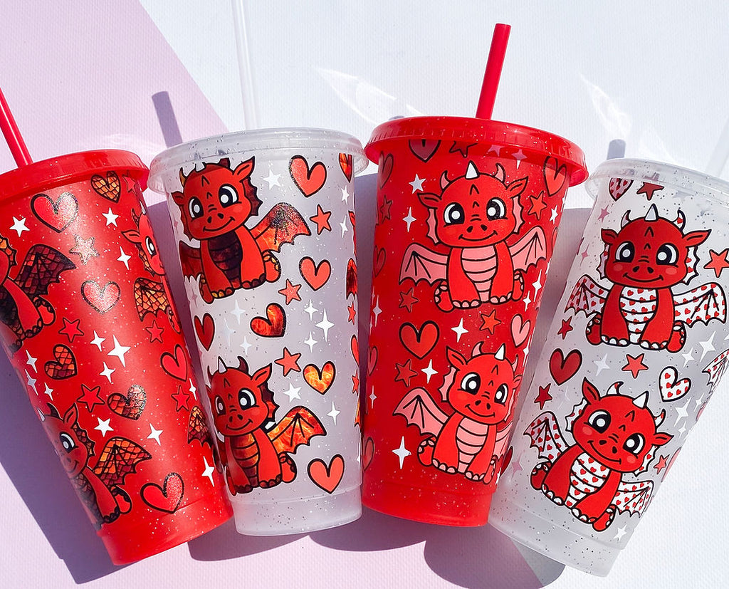 Red Dragons 24oz Coldcup Wrap