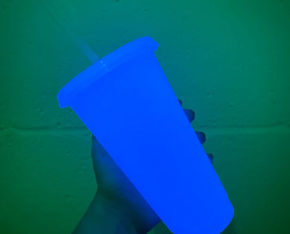 24oz Pink Glow in the Dark Cold Cup