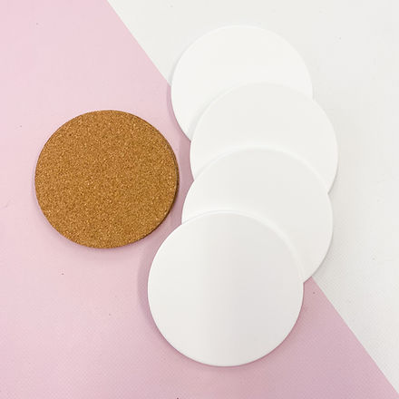 Circle Ceramic Coaster (Pack of 4)