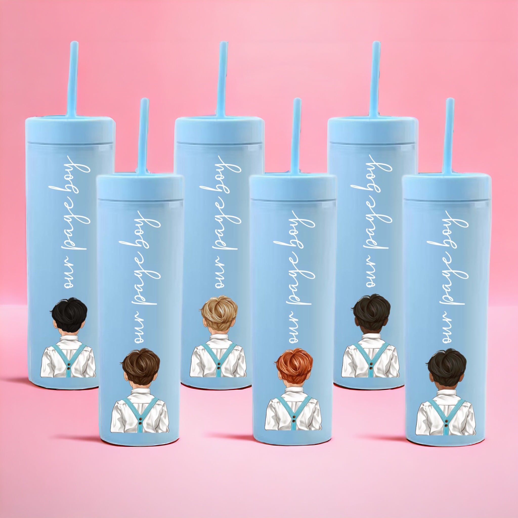 Sky Blue Braces - Page Boy Decal