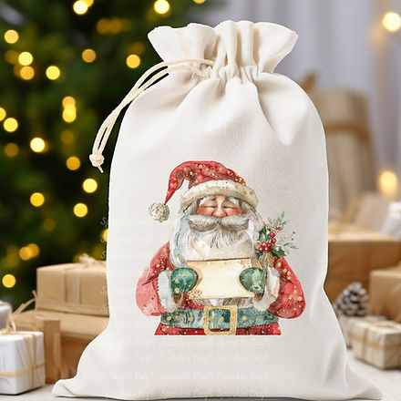 DTF - Gold Santa With Letter