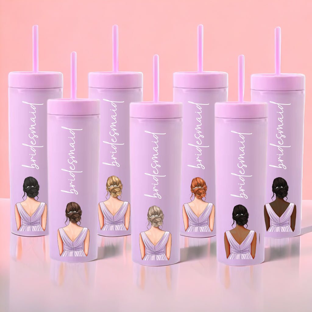 Lilac Dress Bridesmaid Decal