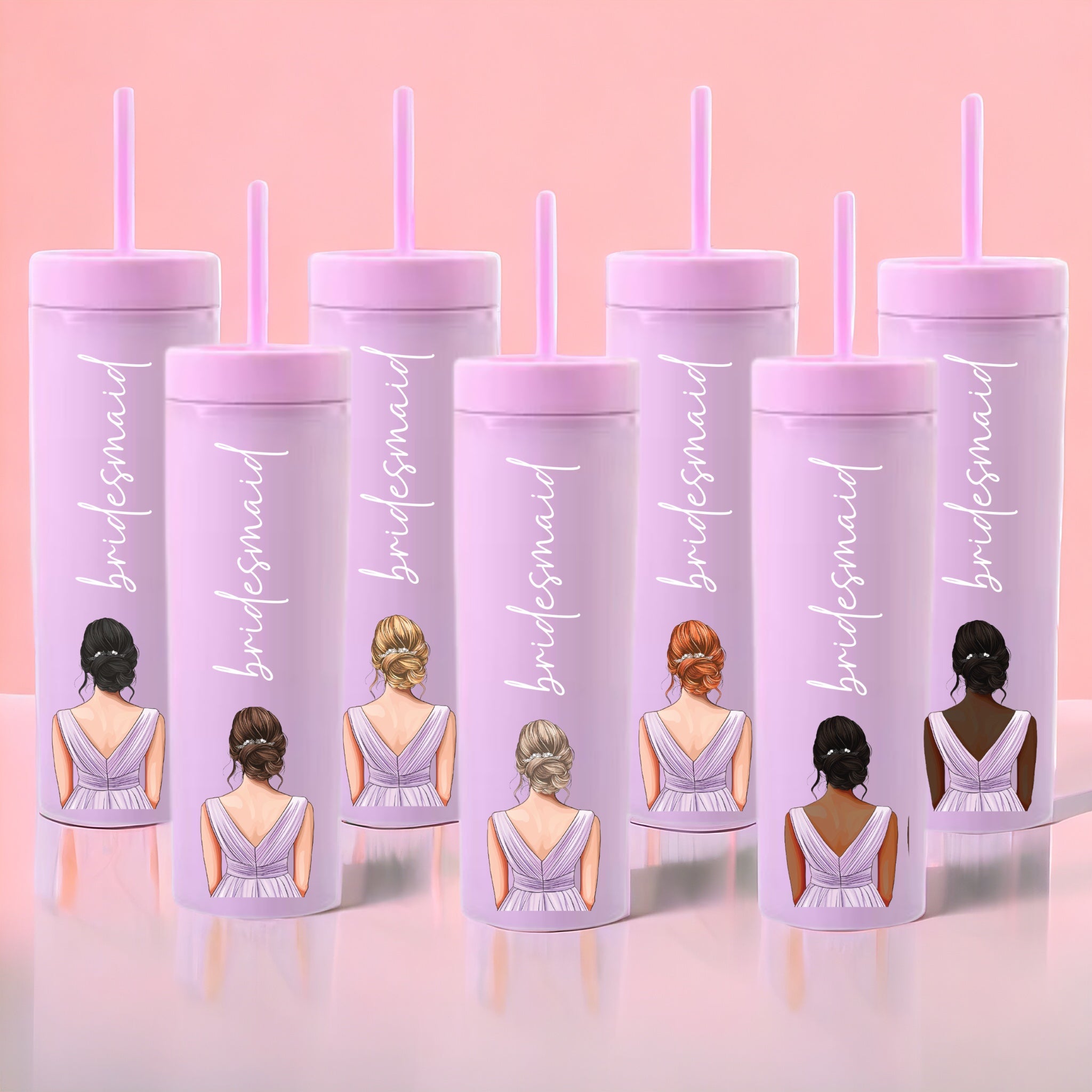 Lilac Dress Bridesmaid Decal