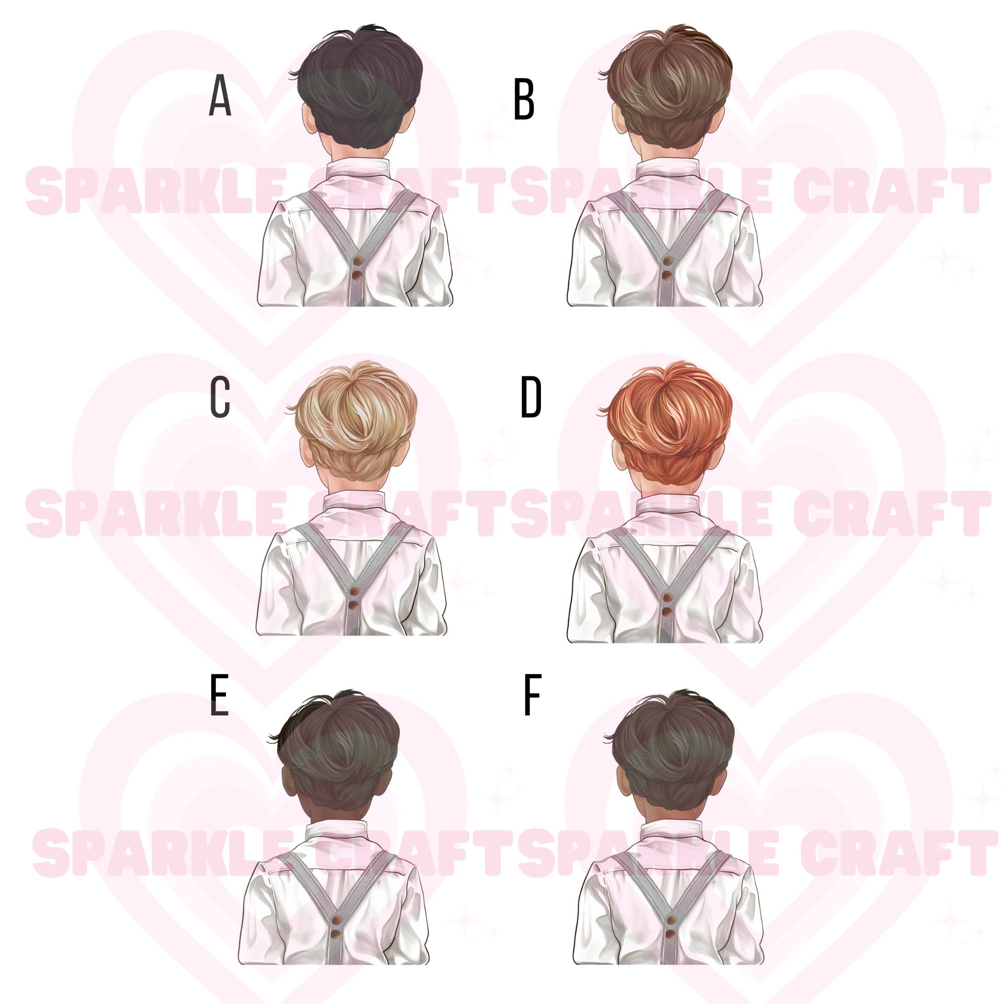 Silver Braces - Page Boy Decal