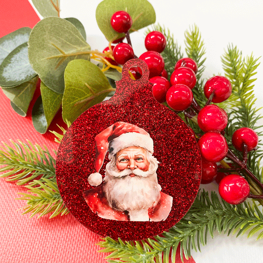 Christmas Decals - Santa Head (set of 4)